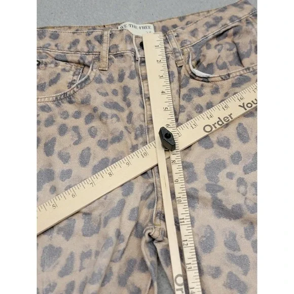 We The Free Leopard Print Jeans - Brown and Black - Picture 7 of 16